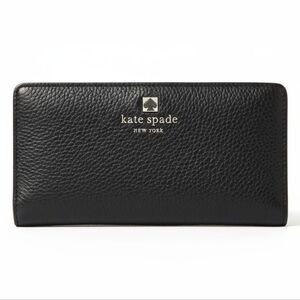 EUC Kate Spade Black Veronica Slim Bifold Wallet!